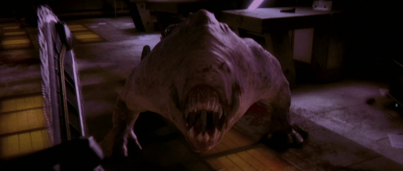 The only fair thing was to put the creature down... sadly all he had was a giant chainsaw...